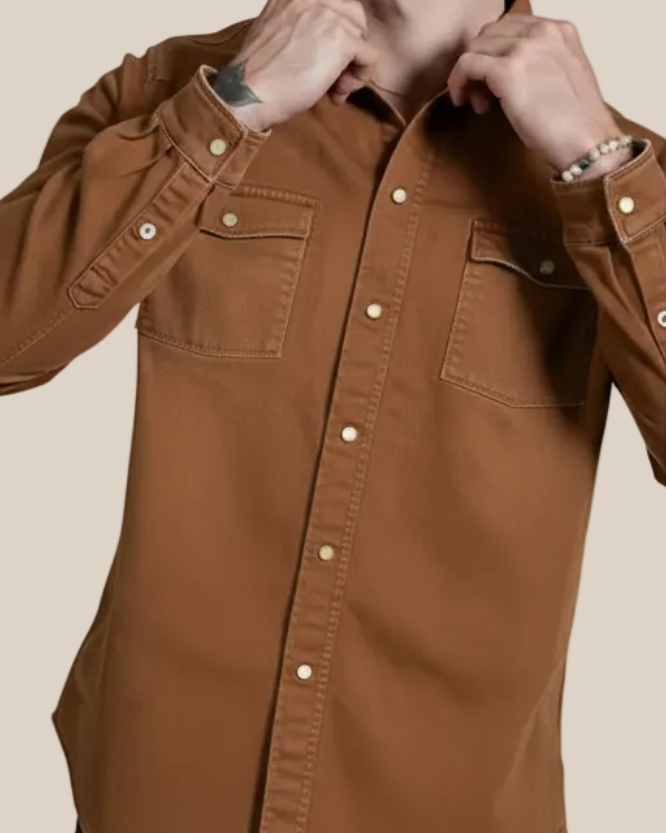 Roper Selvage Denim Shirt - Hyde Luxury Apparel