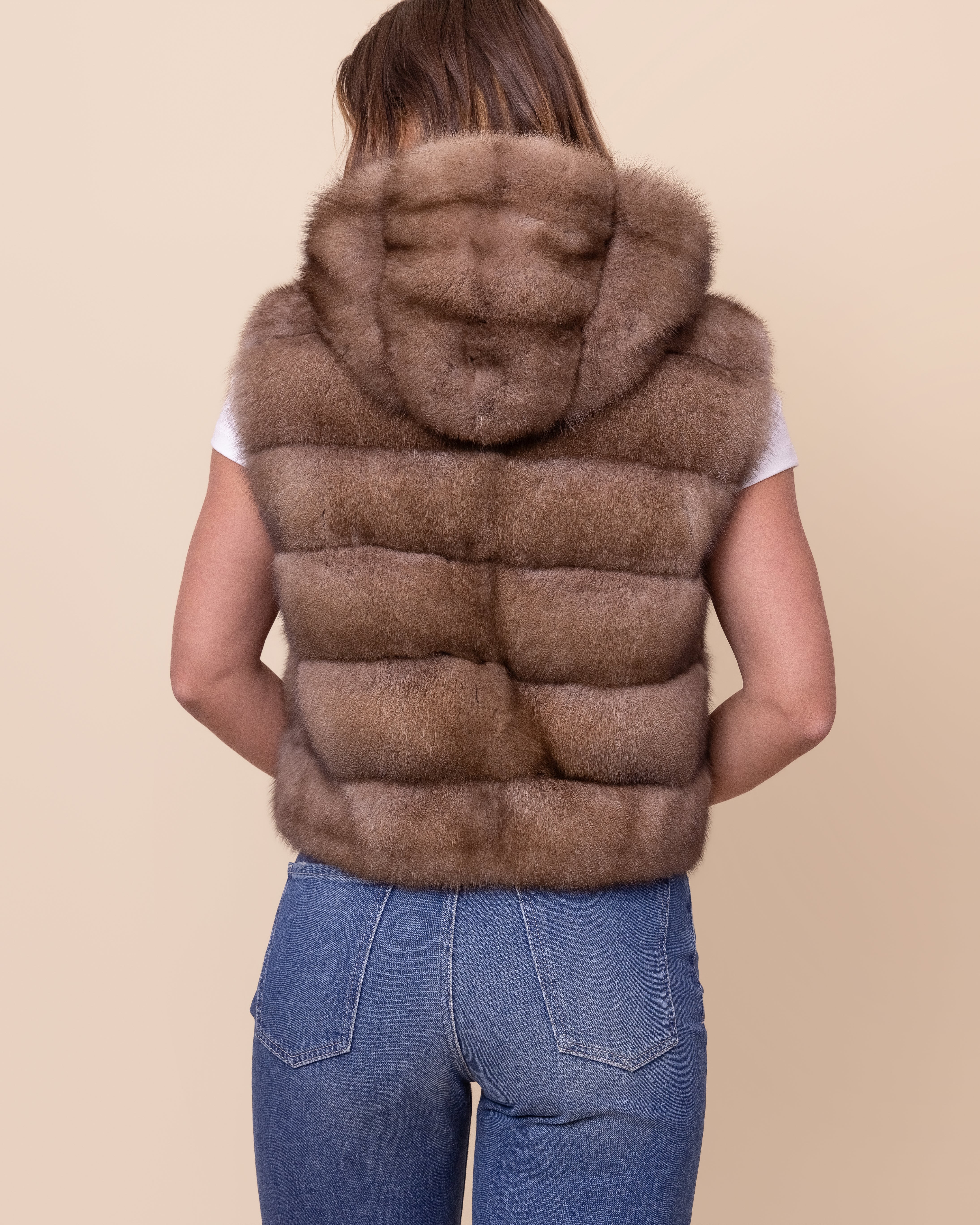 HYDE Inverno Gilet — Reversible Russian Sable Fur Vest | Women's Luxury Investment Fur Vest