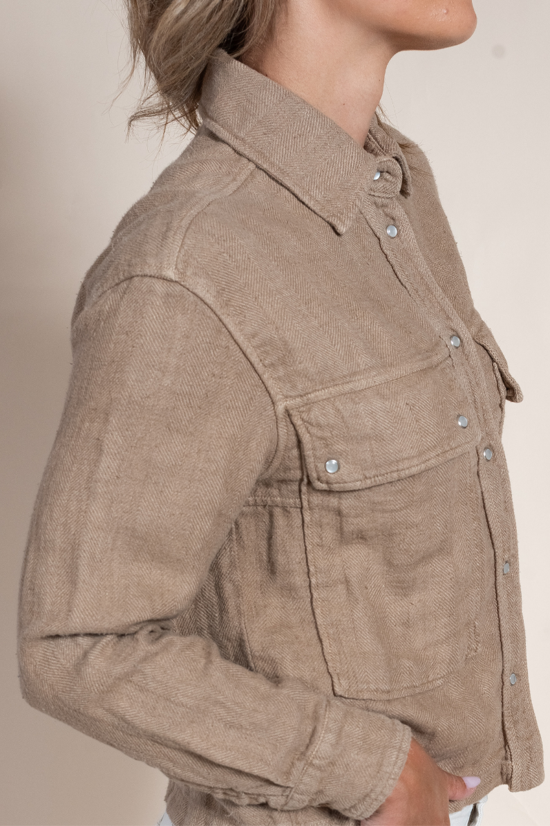 Women's Avison 100% Linen Luxury Jacket – Lightweight Italian Summer Layer