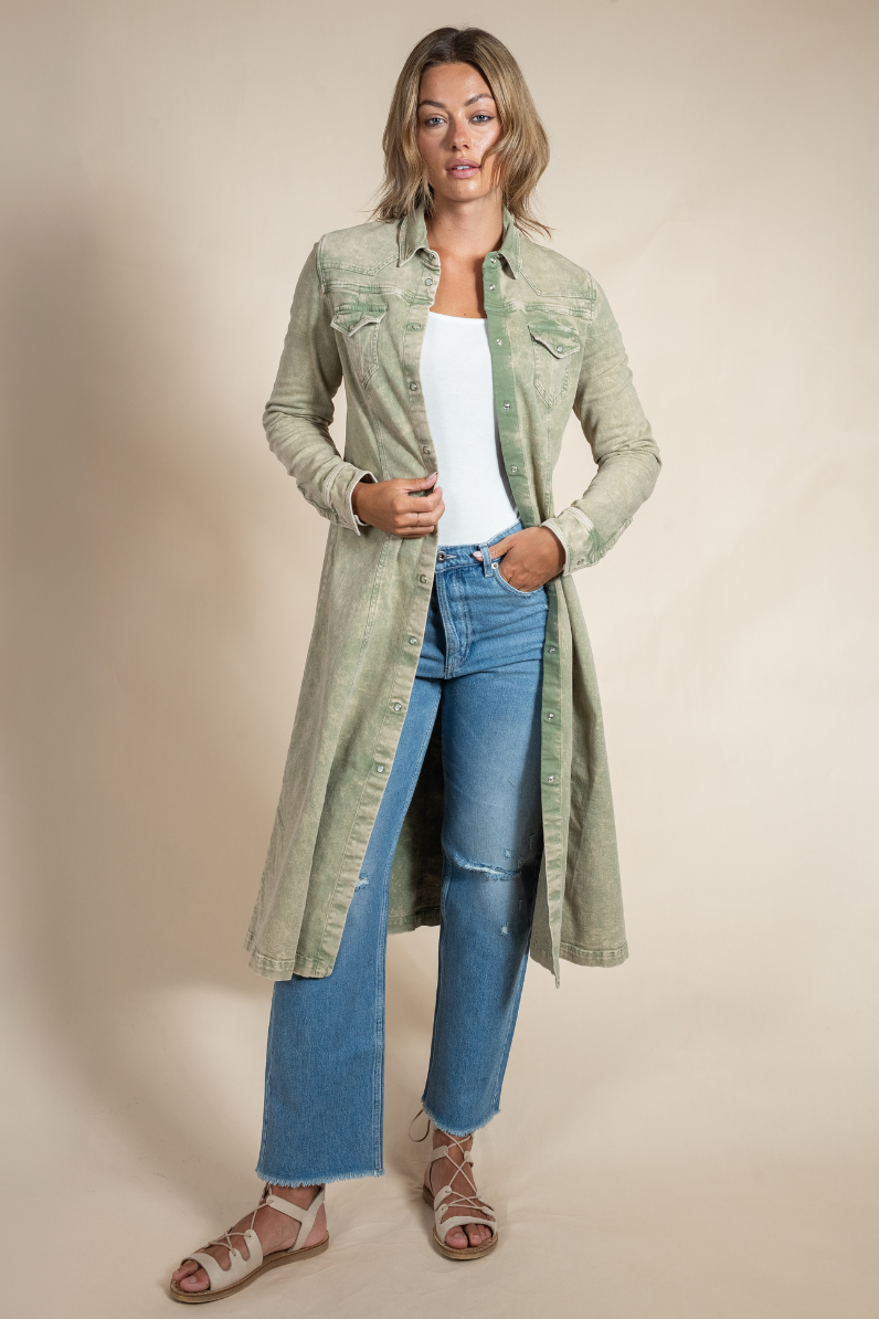 Women's Cody Bel Duster Dress – Lightweight Cotton Linen Luxury Wear