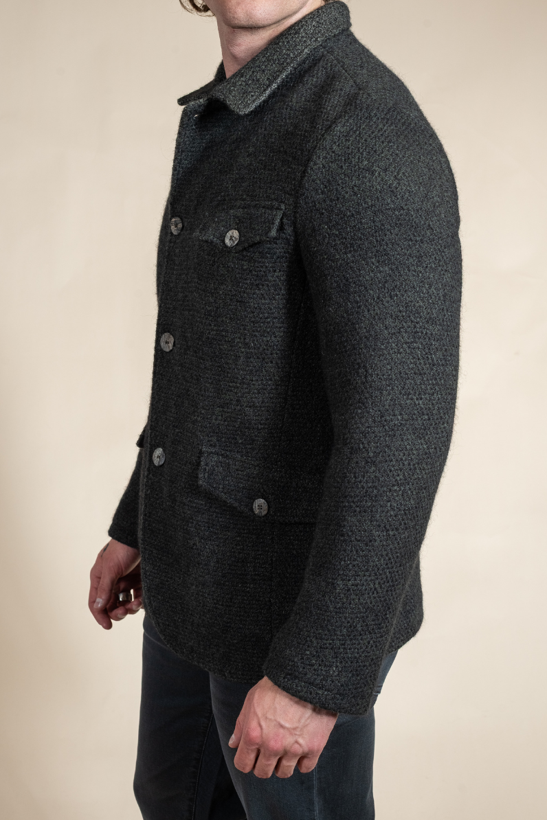 Mohair Wool Men's Coat - Hyde Luxury Apparel