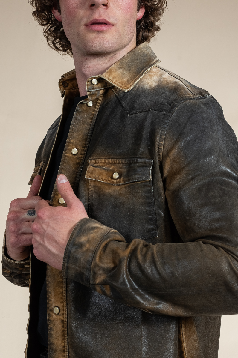 Weathered Western Snap Shirt