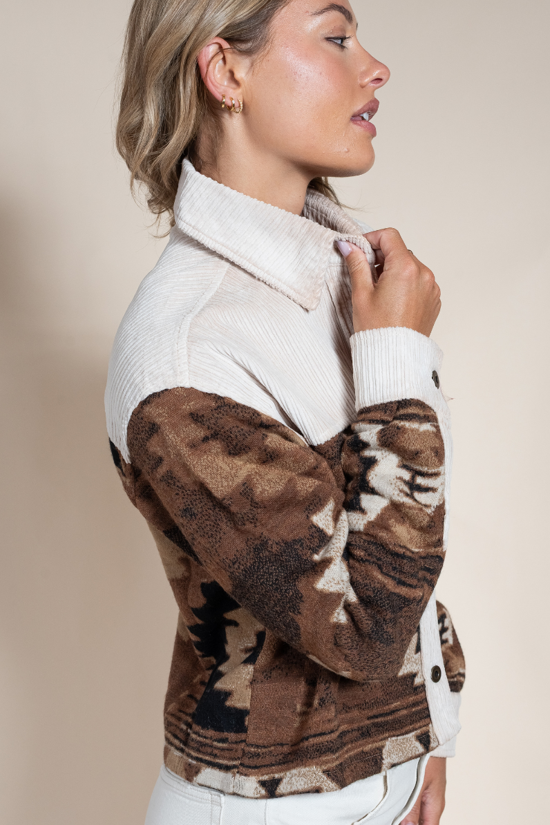 Kaiah Cropped Overshirt - Hyde Luxury Apparel