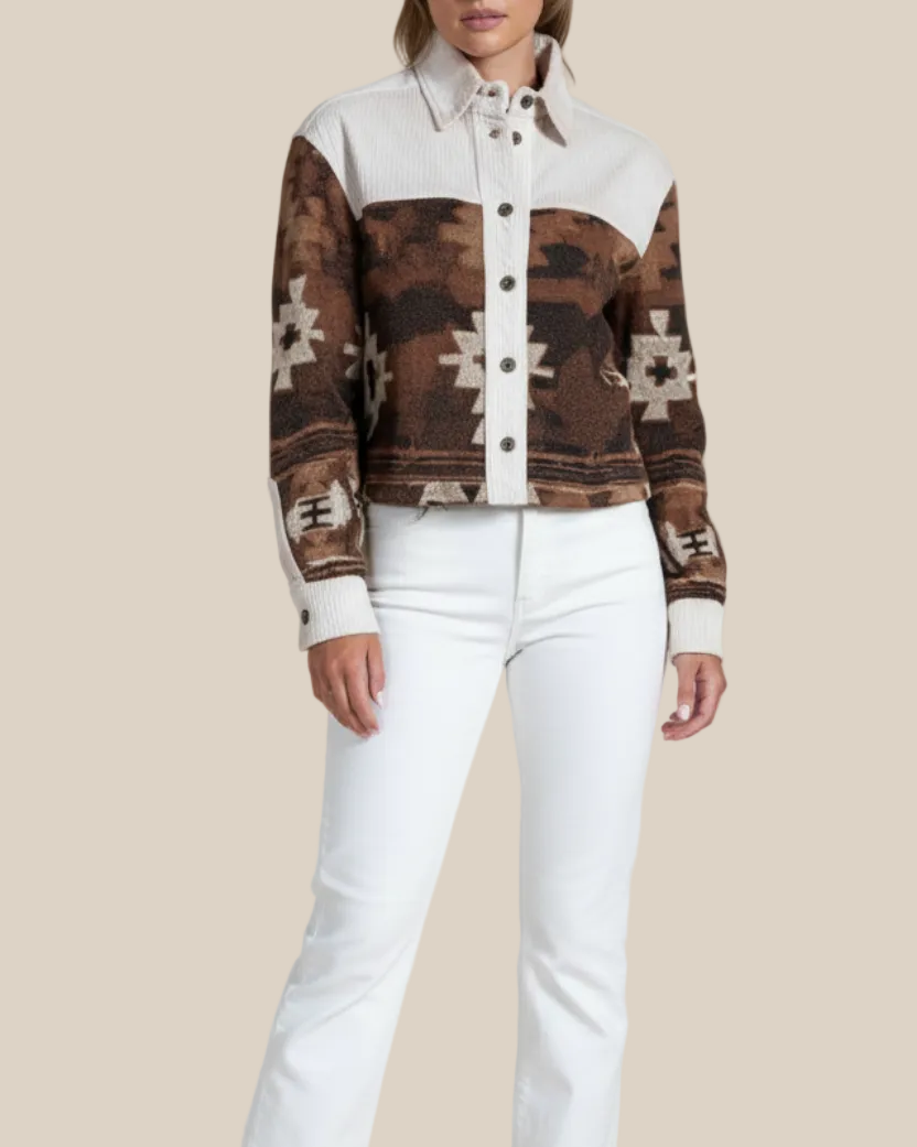 Kaiah Cropped Overshirt - Hyde Luxury Apparel