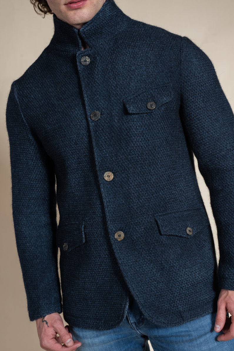 Mohair Wool Men's Coat - Hyde Luxury Apparel