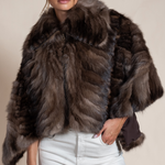 Women’s Russian Sable Fur Cape Classic Silhouette | Hyde Luxury Apparel