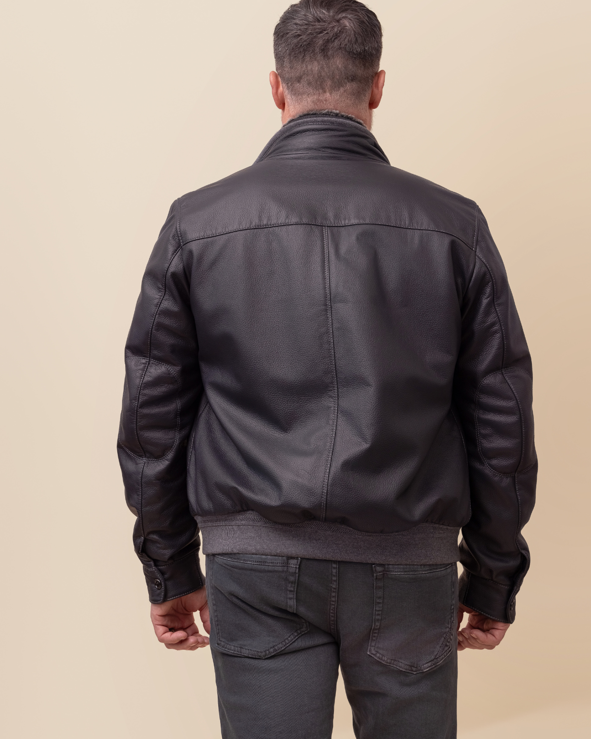 Vercelli Bomber by HYDE — double zip front closure and vertical welt hand pockets, tonal hardware