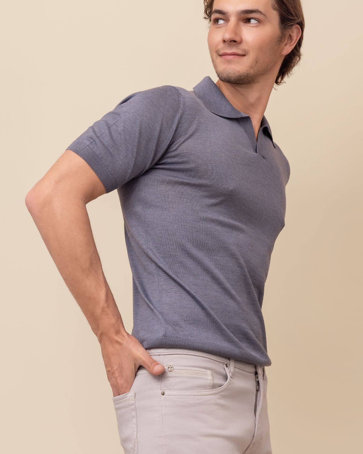 HYDE Portofino Silk Polo Sweater