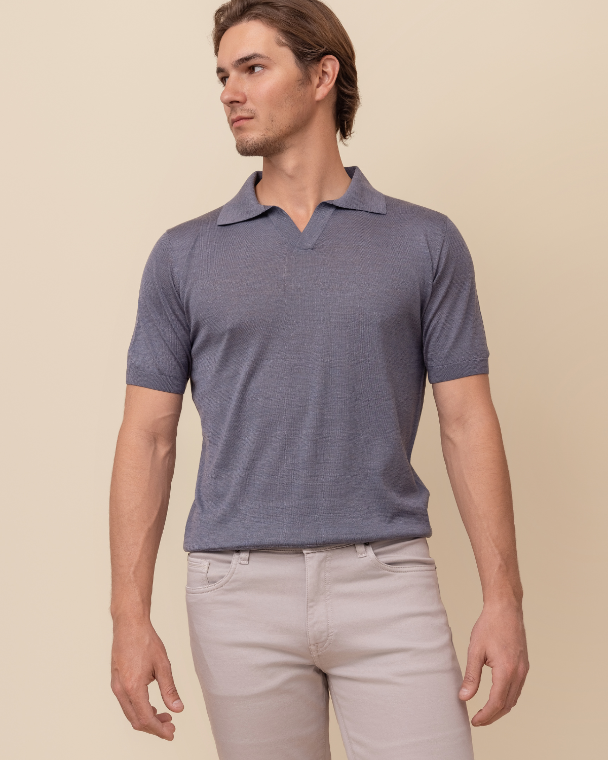 HYDE Portofino Silk Polo Sweater