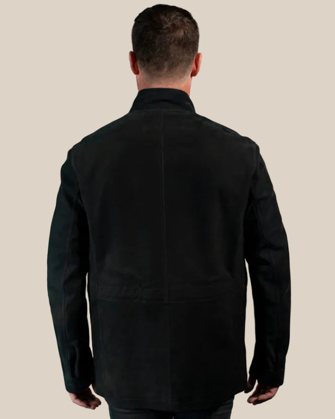 Italian Nubuck Leather Jacket for Men | Luxury Designer Outerwear