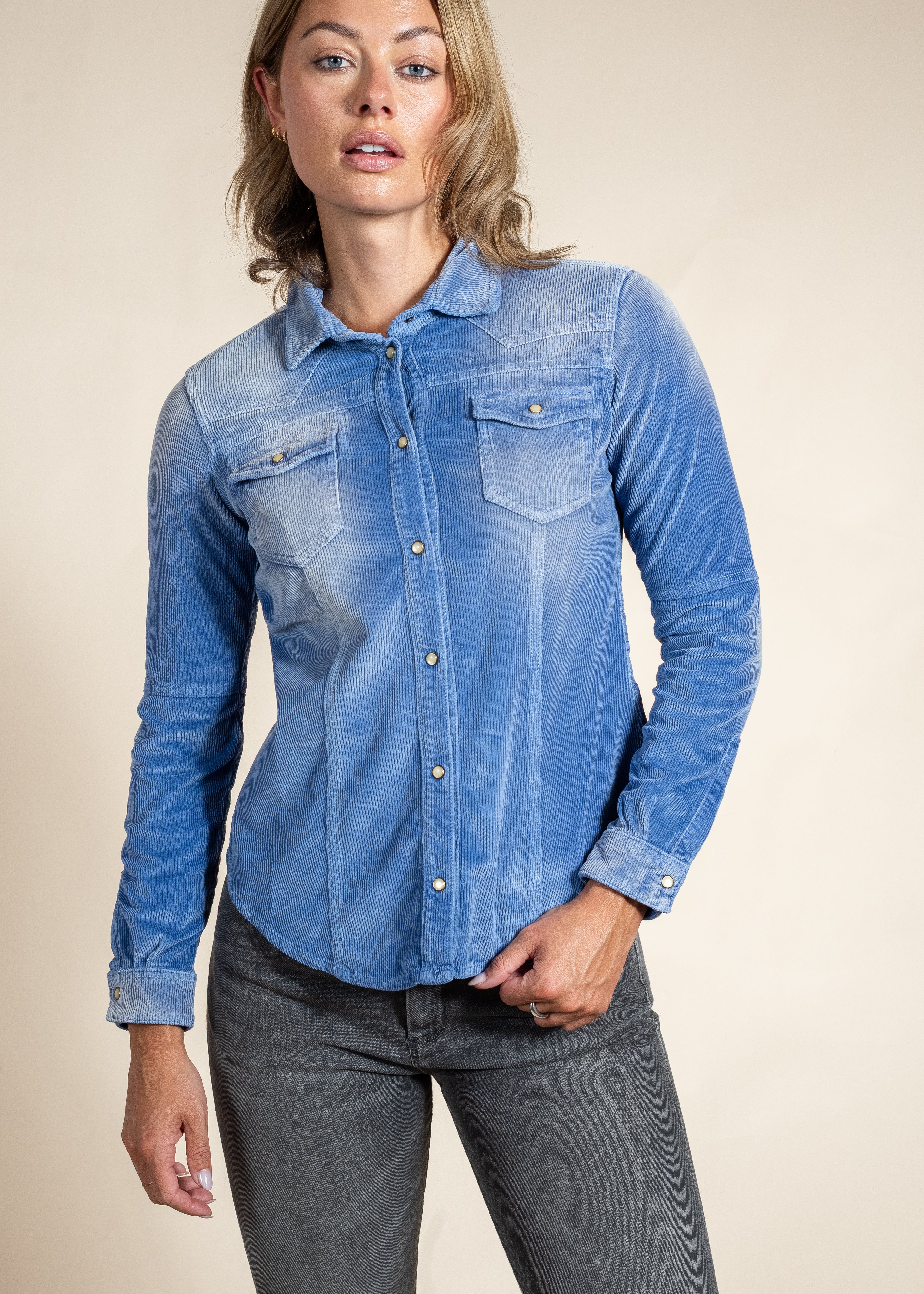 Italian Western Shirt | Luxury Selvaged Corduroy Style