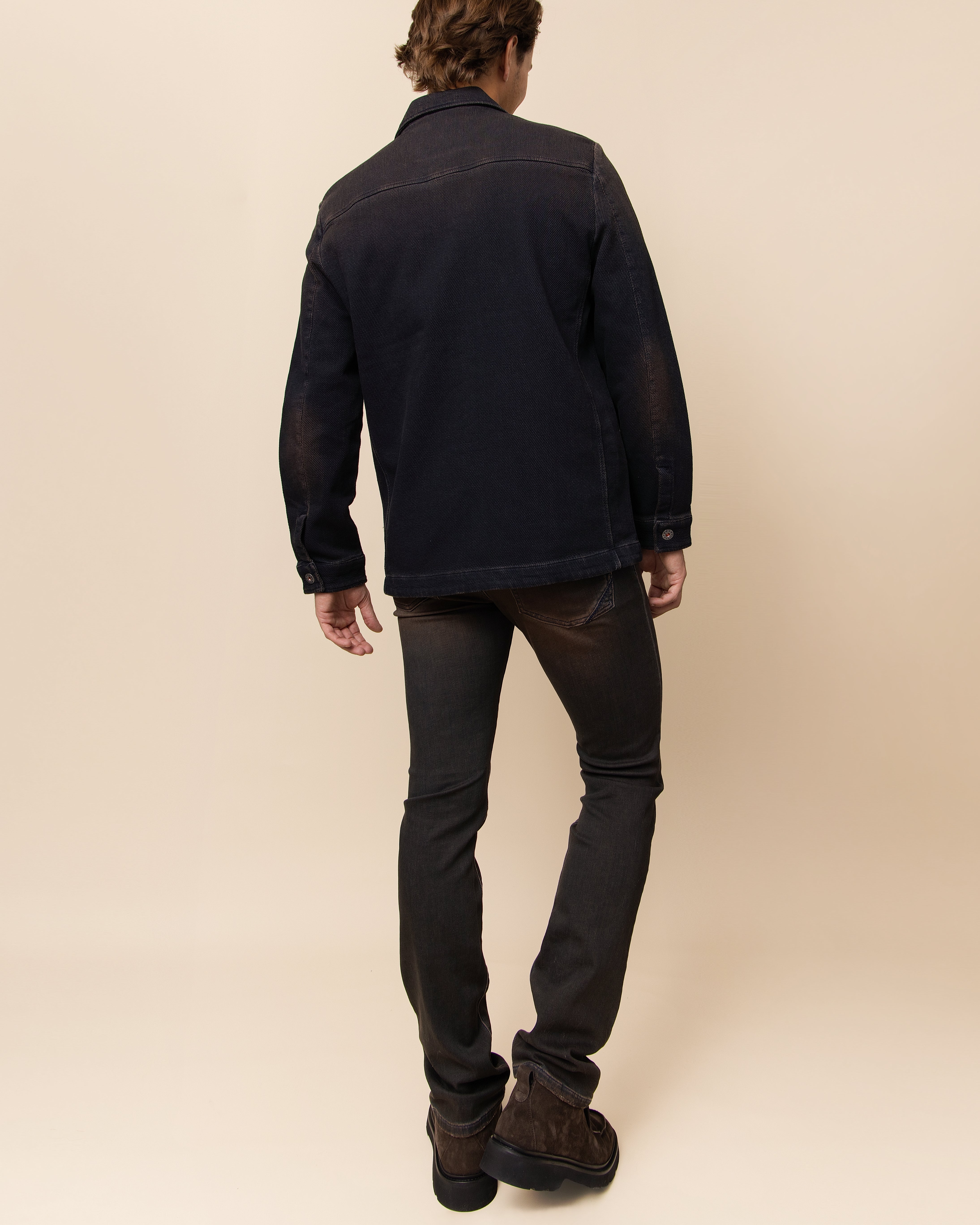 HYDE Tennessee Chore Jacket — Desert Overwash | Men's Luxury Italian Cotton-Blend Western Jacket